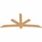 Ekena Millwork Alberta Smooth Timber Gable Bracket, Western Red Cedar, 84"W x 42"H x 1 1/2"D x 5 1/2"F, 12/12 Pitch GBW084X42X0206ALB00SWR - alternate 3